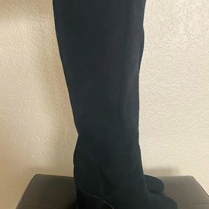 Michael Kors suede high heel boots